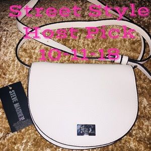 Authentic Steve Madden Bluann/ White Crossbody